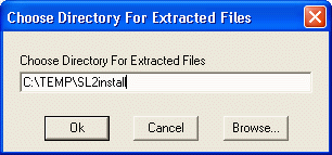 Figure 3. Choose Directory For Extracted Files