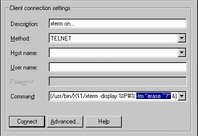 Figure 1: Reflection X Manager window with -tm command line option